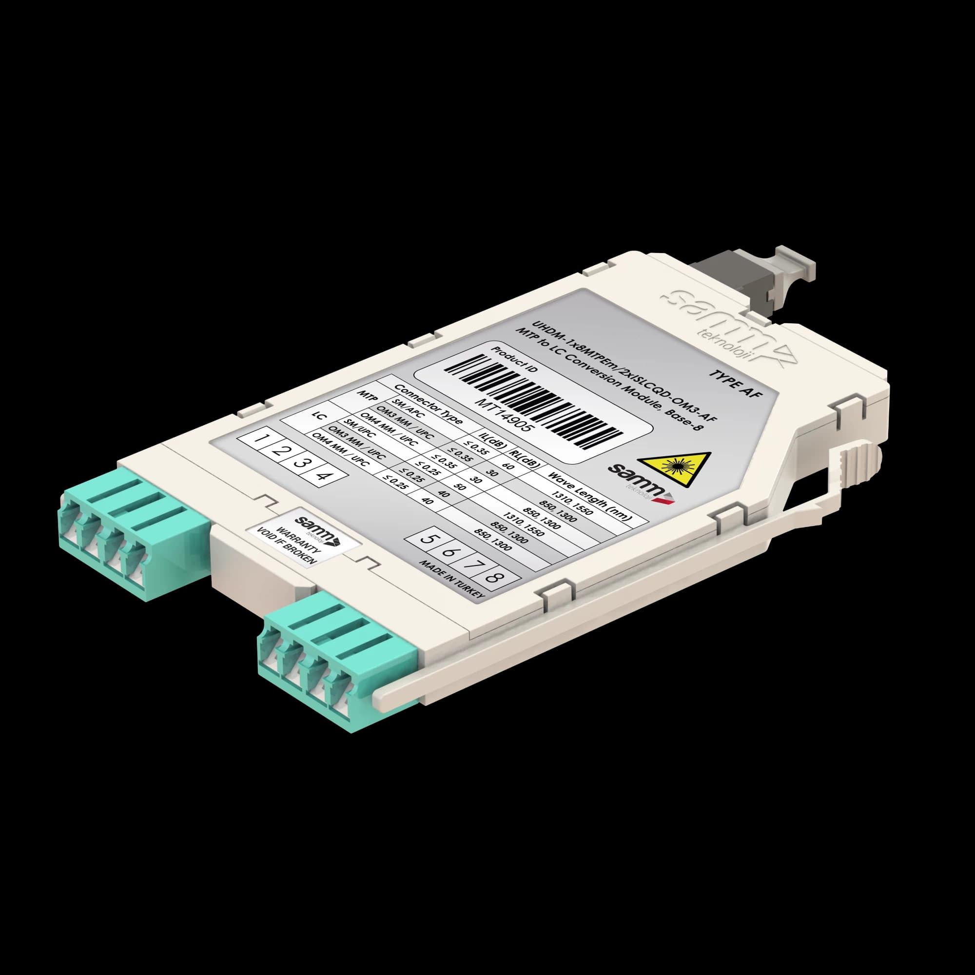 G-Connect | UHD MTP-LC Conversion Module | OM3 | Base-8 | Inner Shutter, vista 2