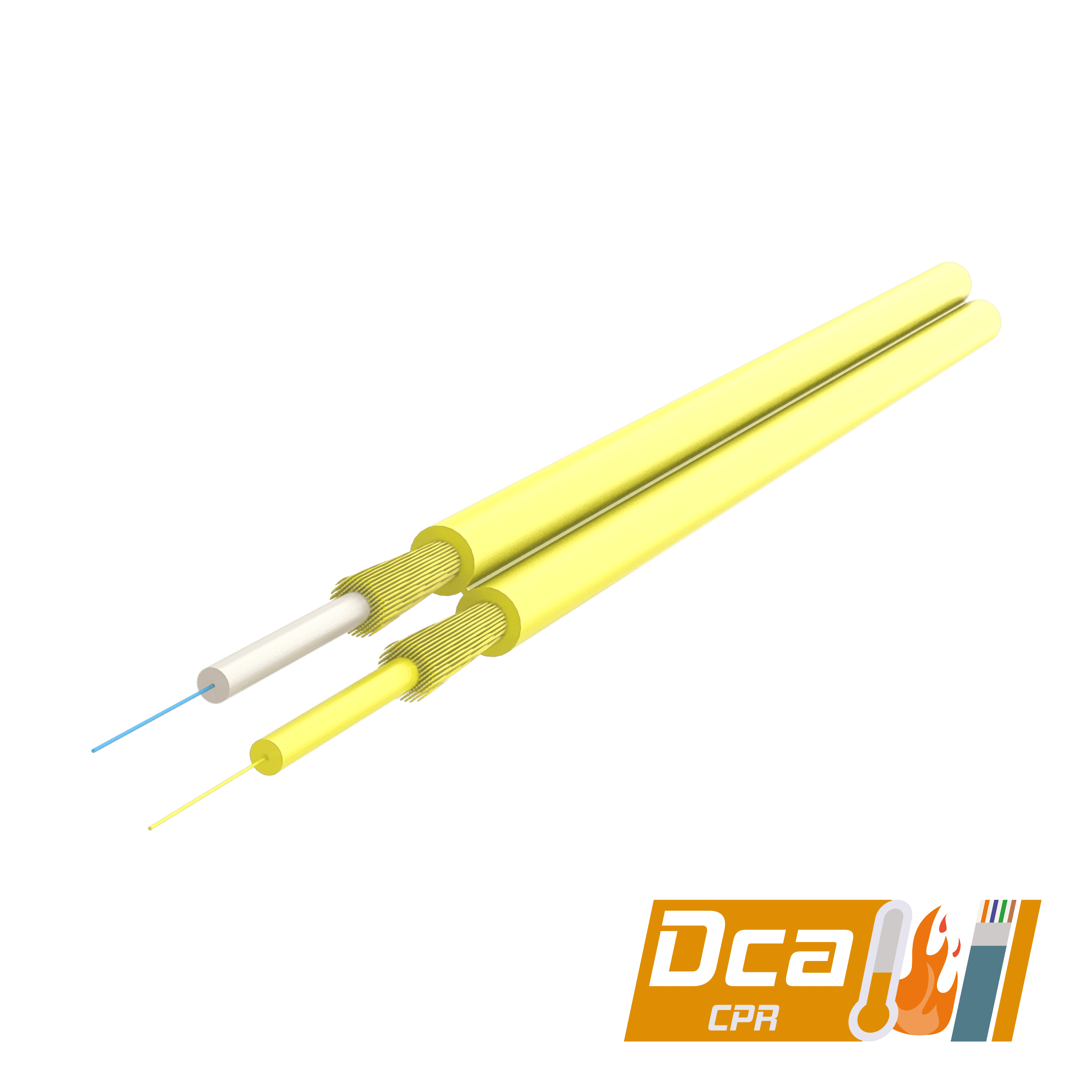 Duplex Fig-8 Fiber Optic Cable 2.0x4.1mm | I-VT9(ZN-AY)H 2x1 | CPR: Dca | 1000 meters