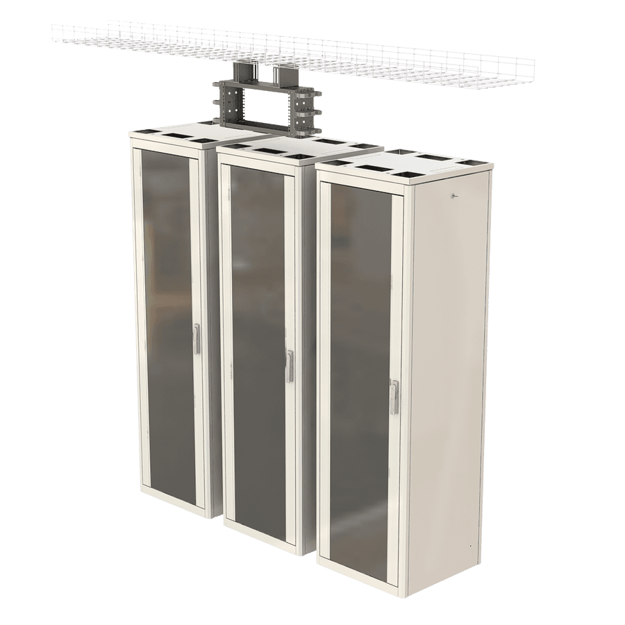 19” 4U Overhead Mounting Rack Frame | Including Side Organizers, vista 6