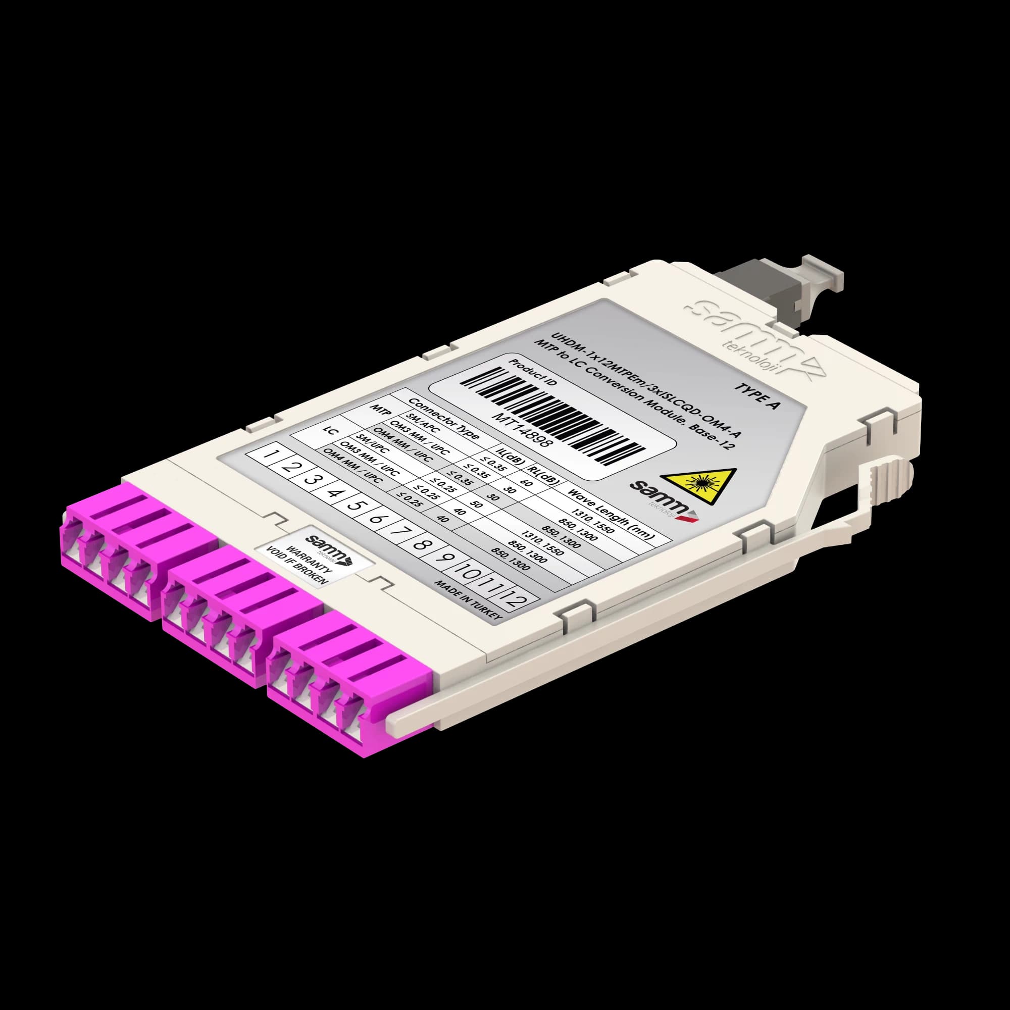 G-Connect | UHD MTP-LC Conversion Module | OM4| Base-12 | Inner Shutter