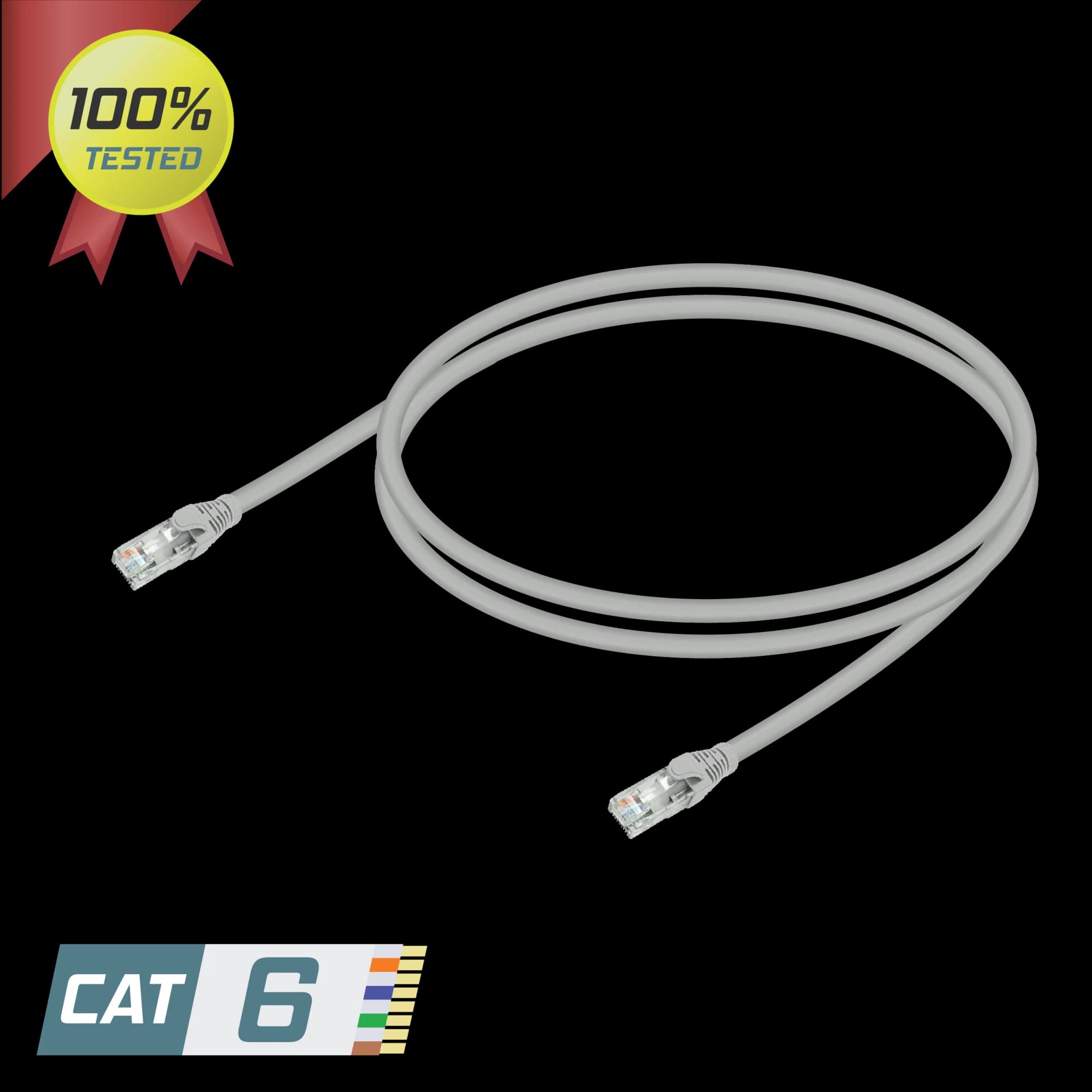CAT6 U/UTP 24AWG Patch Cord | LSZH | Gray