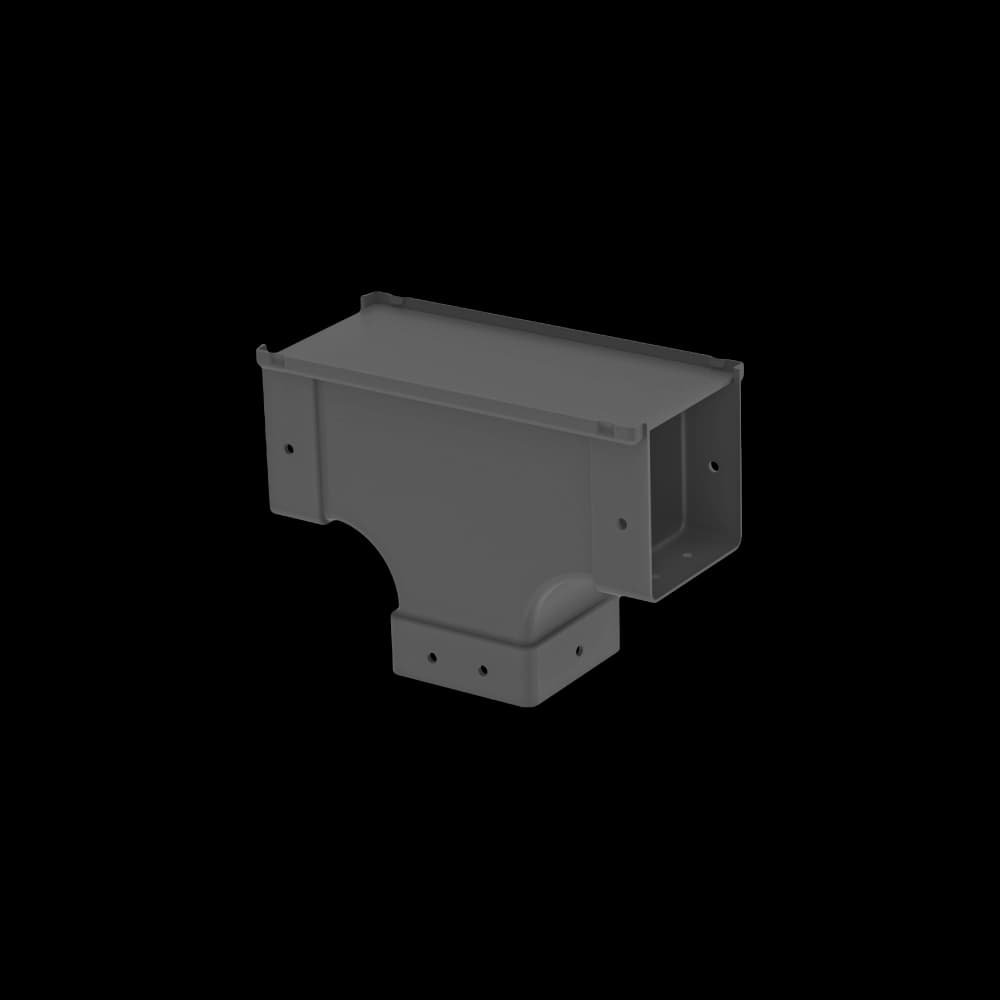 Raceways | Top Side Open Vertical Drop 100mm | W/ Cover, vista 2