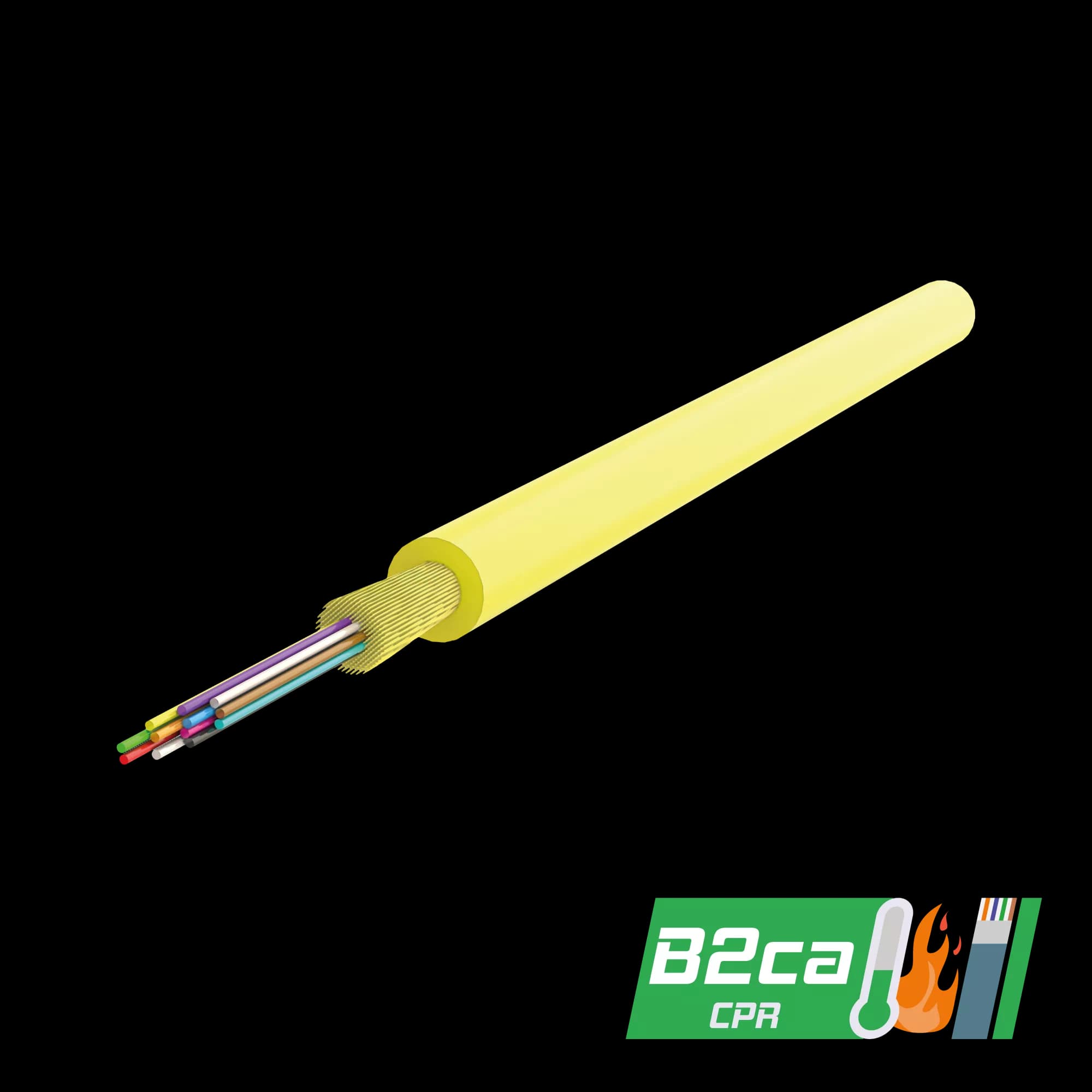 Multi-Fiber Distribution Cable 3.0mm | I-B3 1x12 | CPR: B2ca | 1000 meters