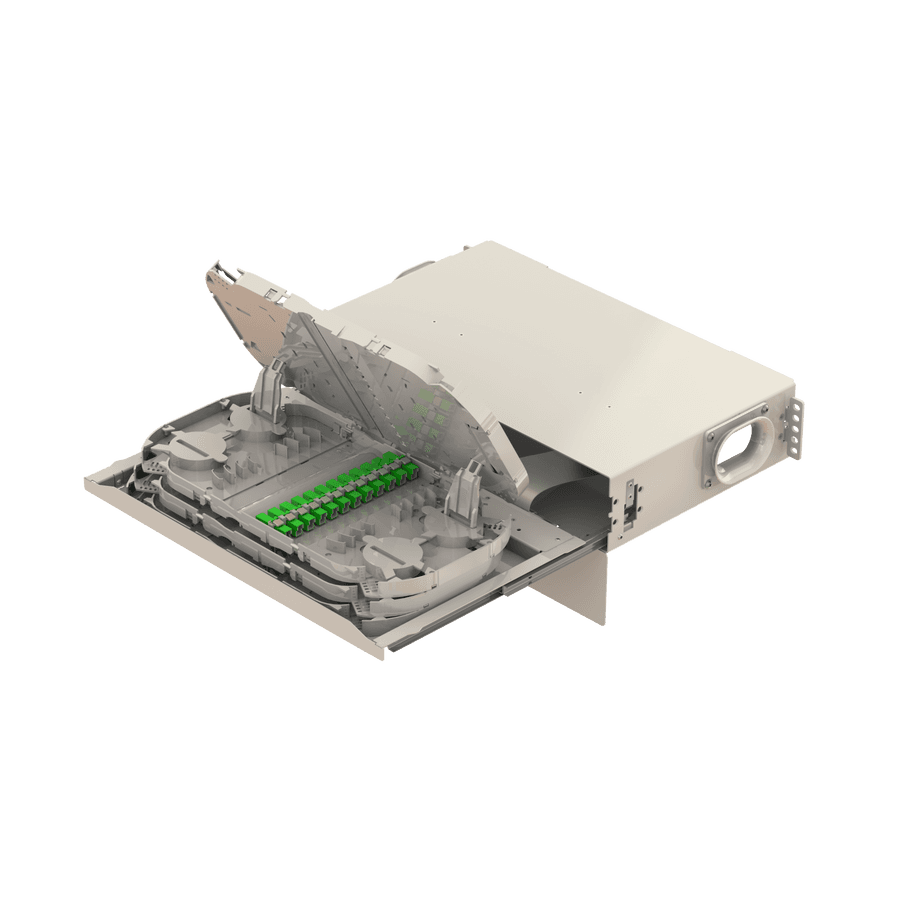 Patch to Patch Fiber Management Shelves | 19" 2U, vista 12