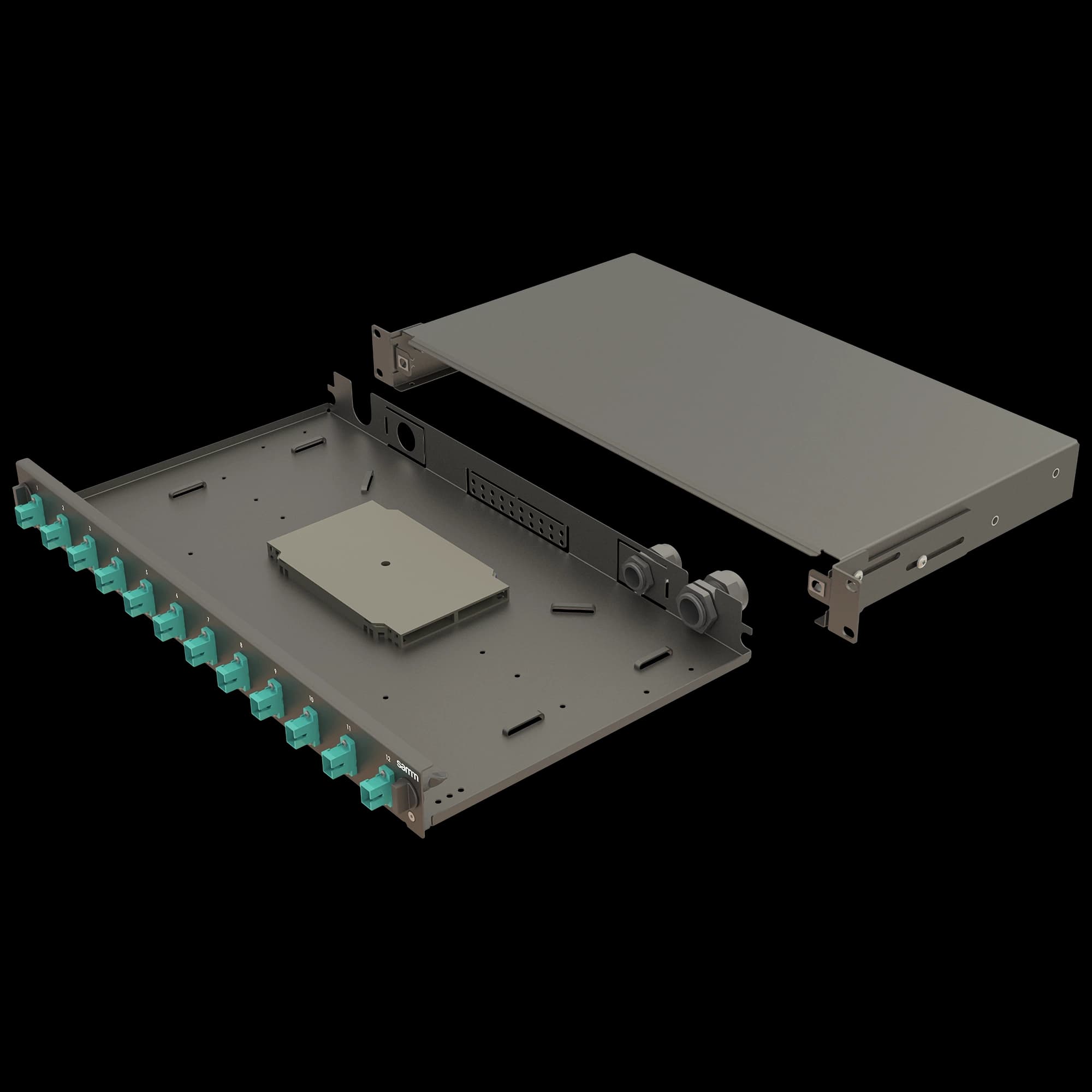 Bright Series | Mechanical Sliding | 12 SC Simplex | FP01 | 12 Fiber, vista 4