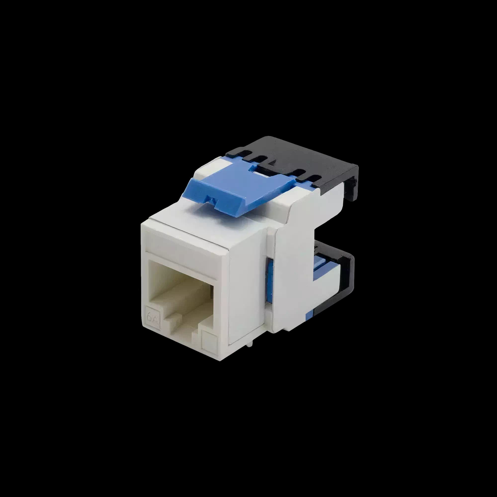 Component-Rated CAT6 250MHz Jack to Jack Keystone 180° | Unshielded