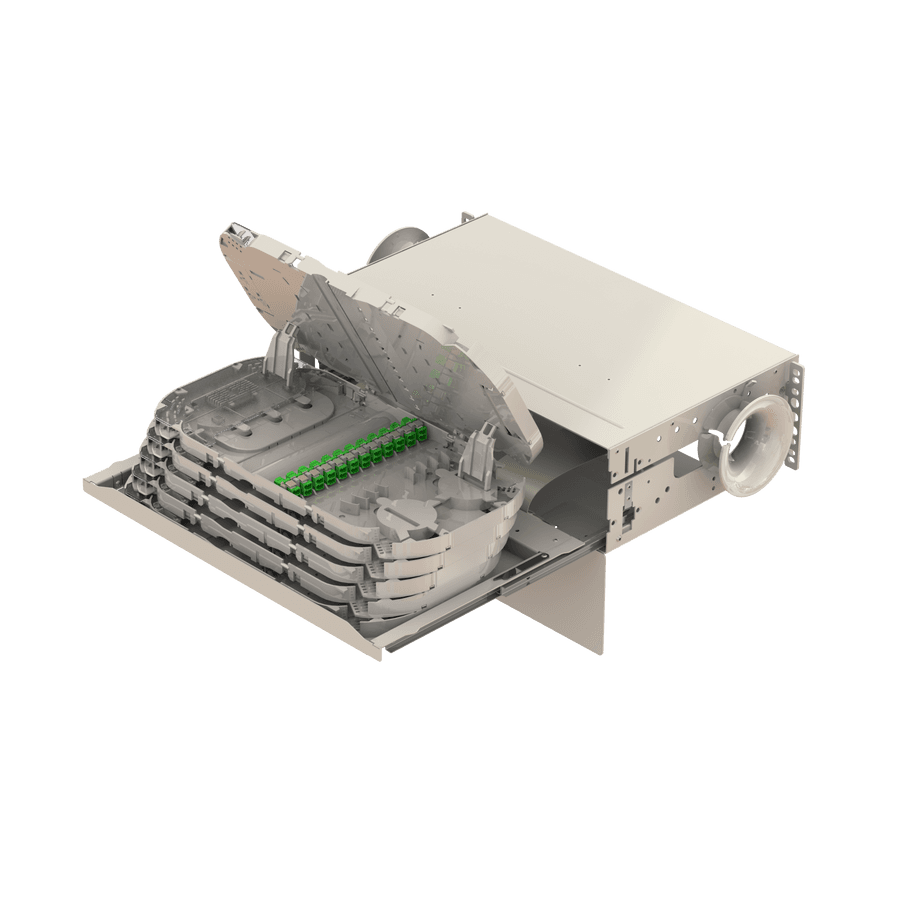 Splice to Patch Fiber Management Shelves | 19" 3U, vista 7