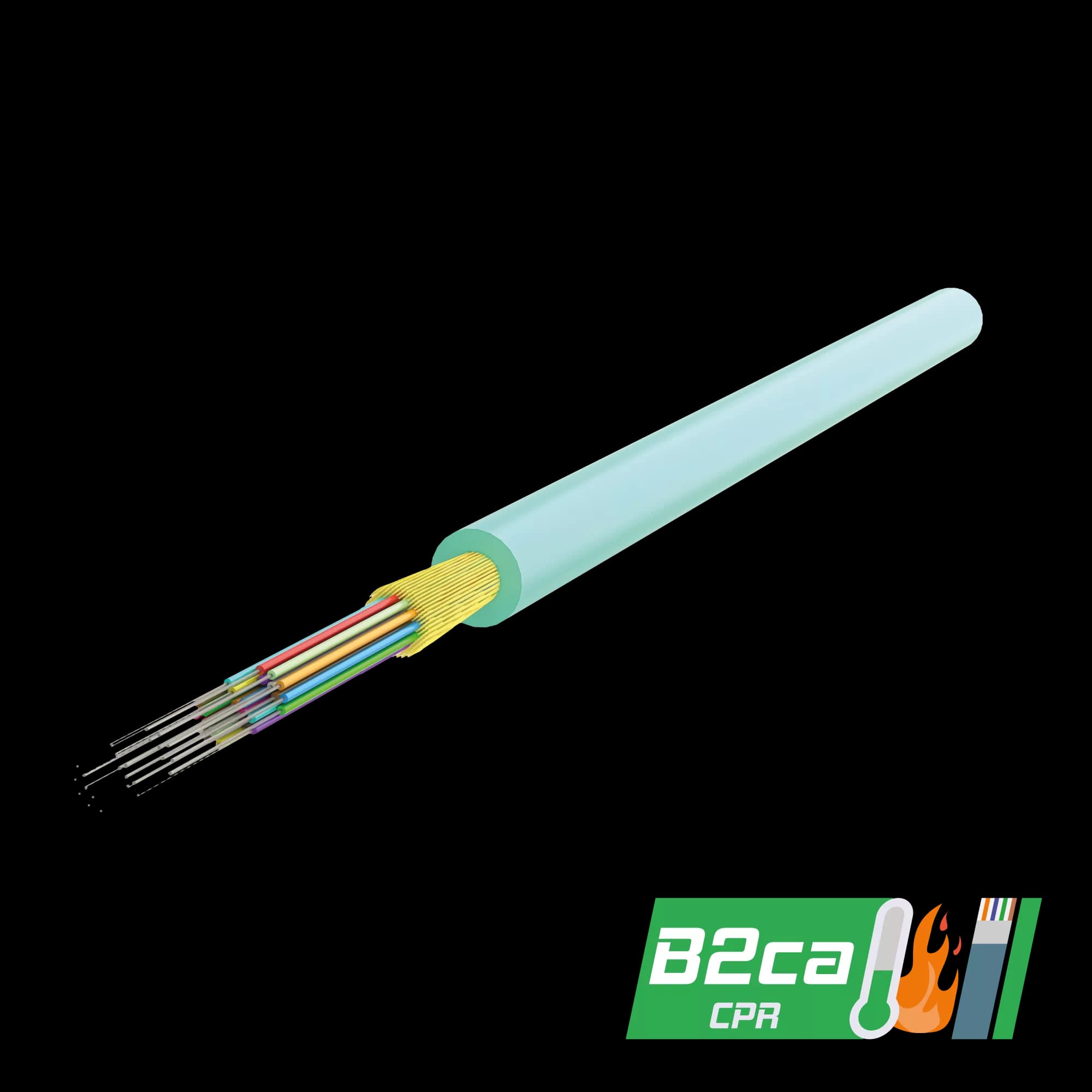 Multi-Fiber Distribution Cable 3.0mm | I-B3 1x24 | CPR: B2ca | 1000 meters, vista 3