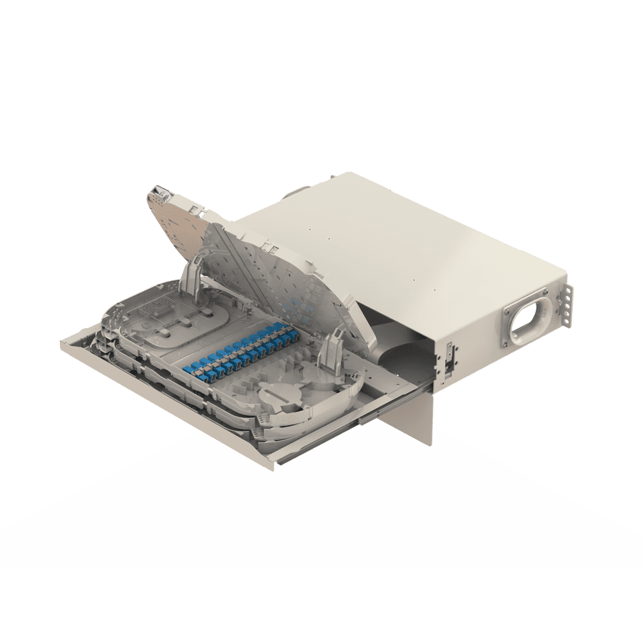 Splice to Patch Fiber Management Shelves | 19" 2U, vista 11