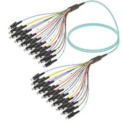 LC/UPC-LC/UPC | 24 Fibers Fanout | Multi Mode G651.OM3 | 3.0/0.9mm, vista 2