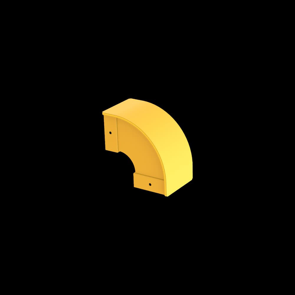Raceways | Externally Covered Landing Elbow 100mm