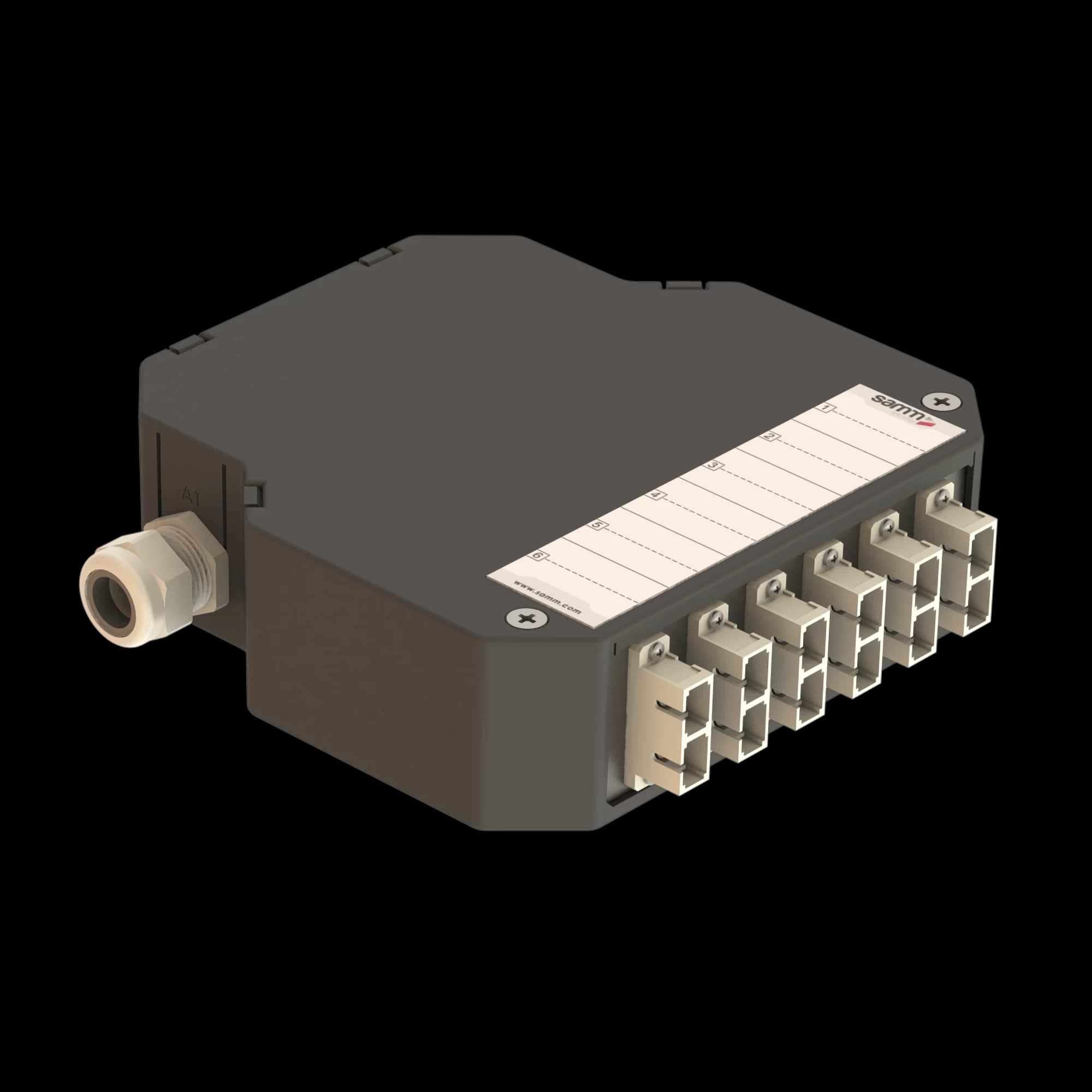 DIN Rail Termination Box | 6 SC Duplex | DP7, vista 4