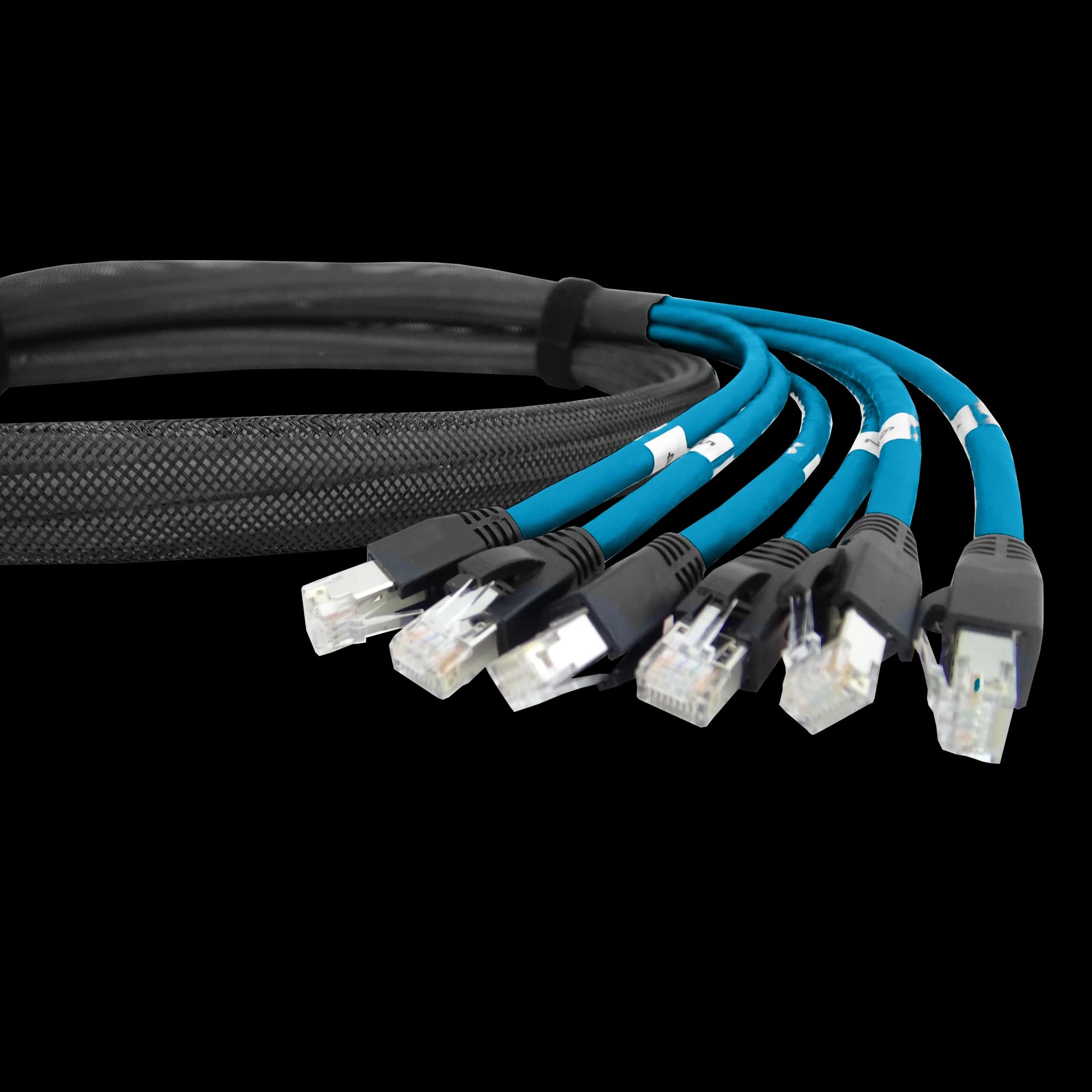 CAT6A SFTP Pre-Terminated 6x Trunk Copper Cables, vista 7