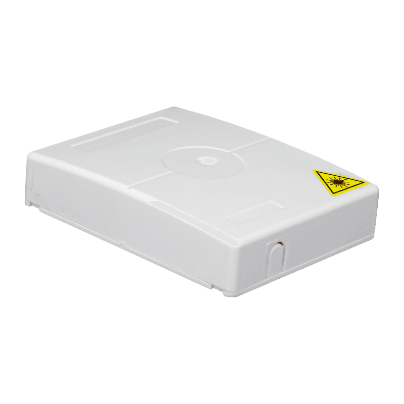 Indoor Termination Box | 2 Patch 4 Fibers 2 Ports | Compact Vertical Design