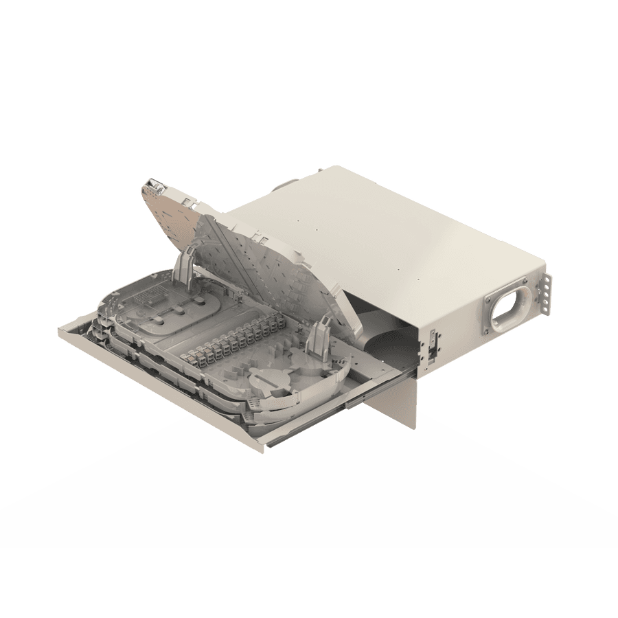 Splice to Patch Fiber Management Shelves | 19" 2U, vista 8