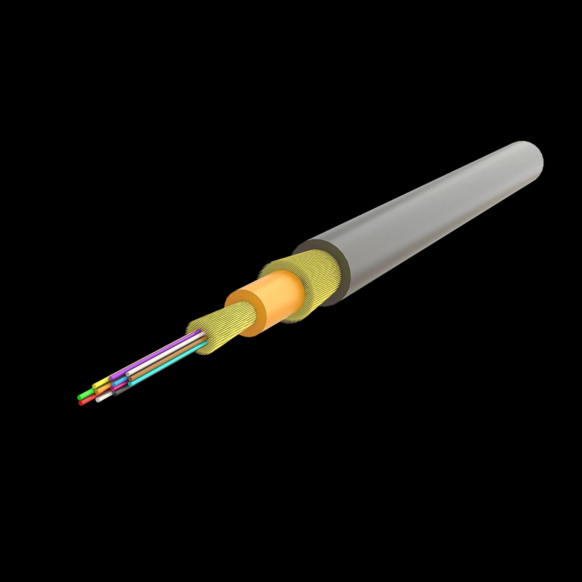 Ruggedized Distribution Cable 4.8mm | U-B3Q(ZN-AY)H 1x12 | 1000 meters, vista 2