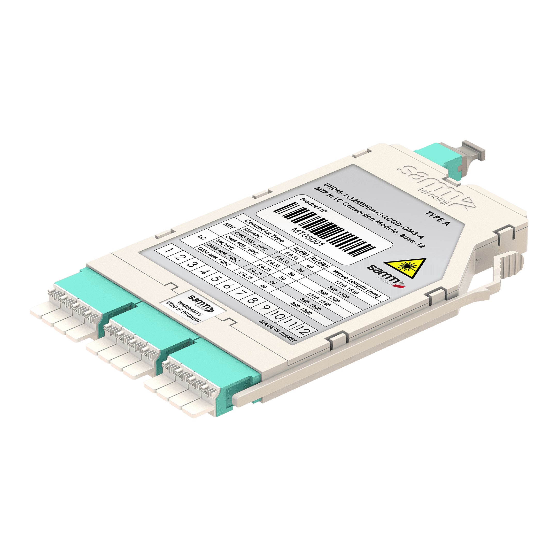 G-Connect | UHD MTP-LC Conversion Module | OM3 | Base-12