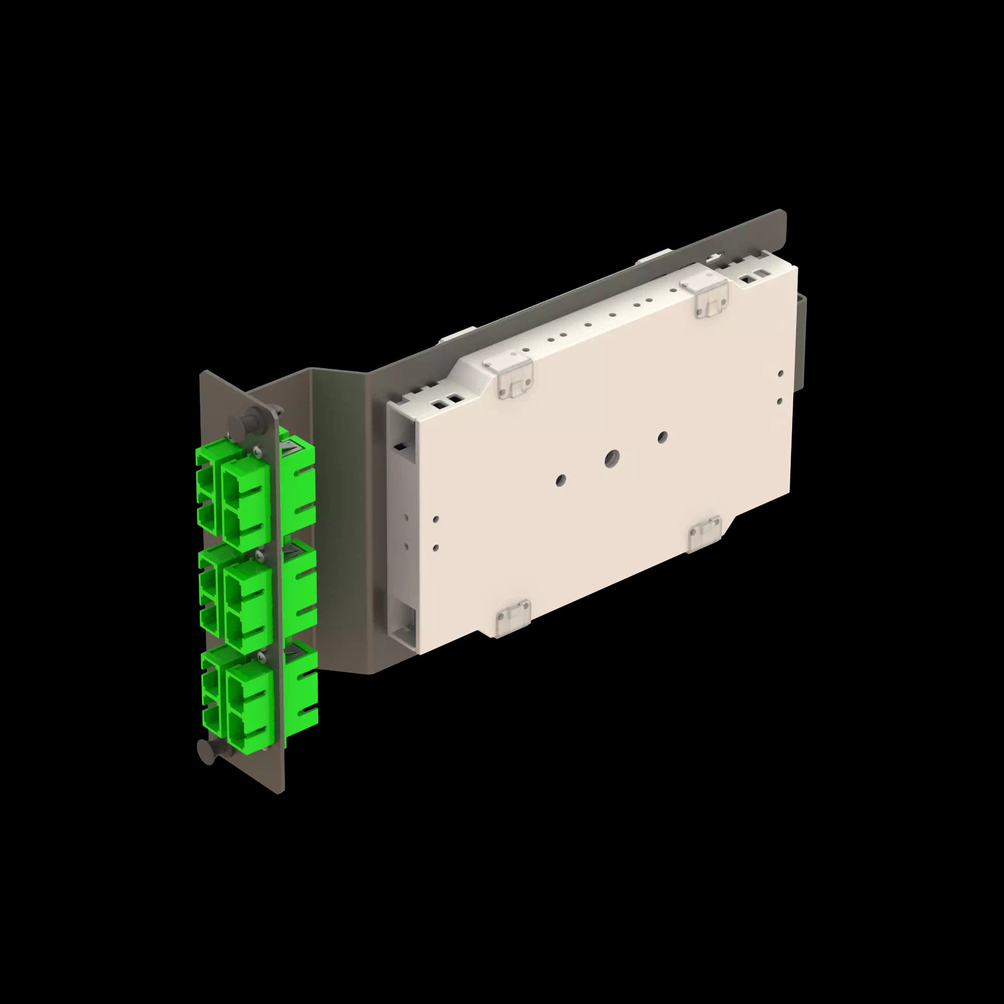 6x SC Duplex Sub-rack Splice Module **Pigtails are sold separately., vista 4