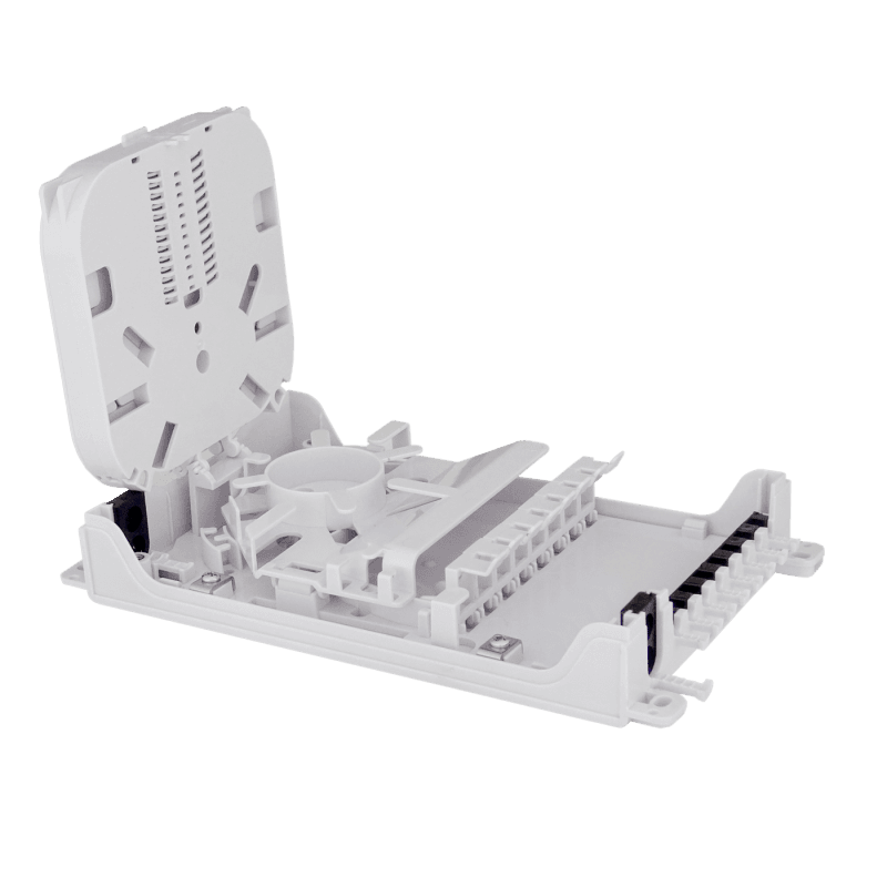 Indoor Termination Box | 8 Patch 48 Fibers 8 Ports, vista 5