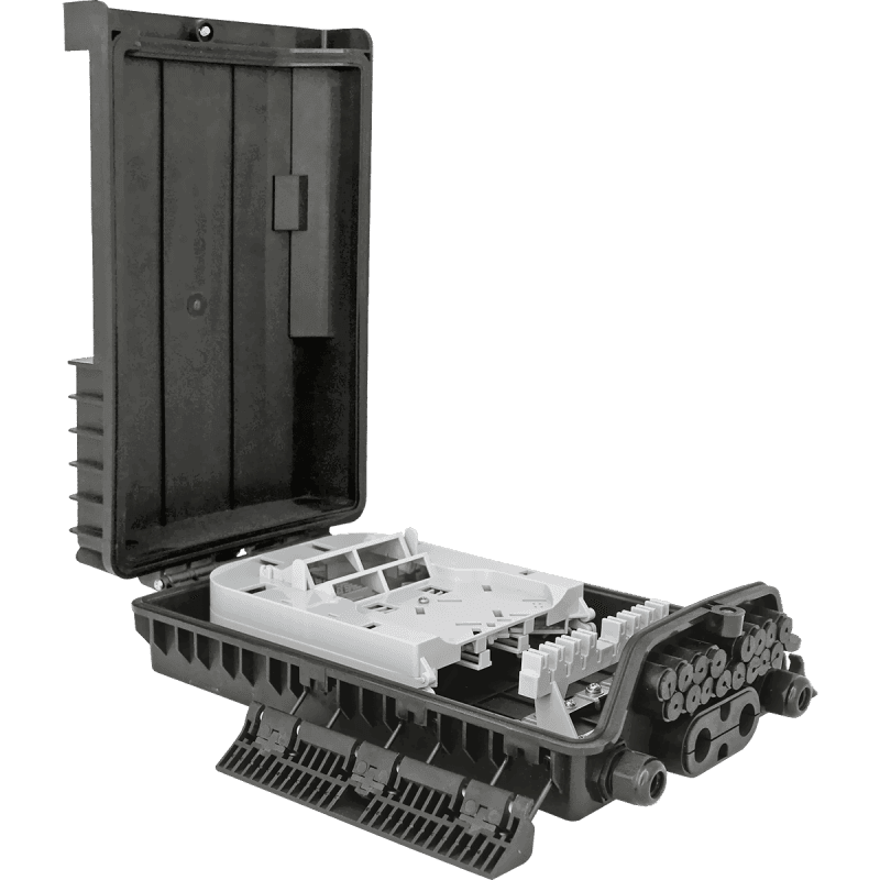 Outdoor Termination Box | 1 Tray 24 Fibers 16 Ports 16 PLC | 362217