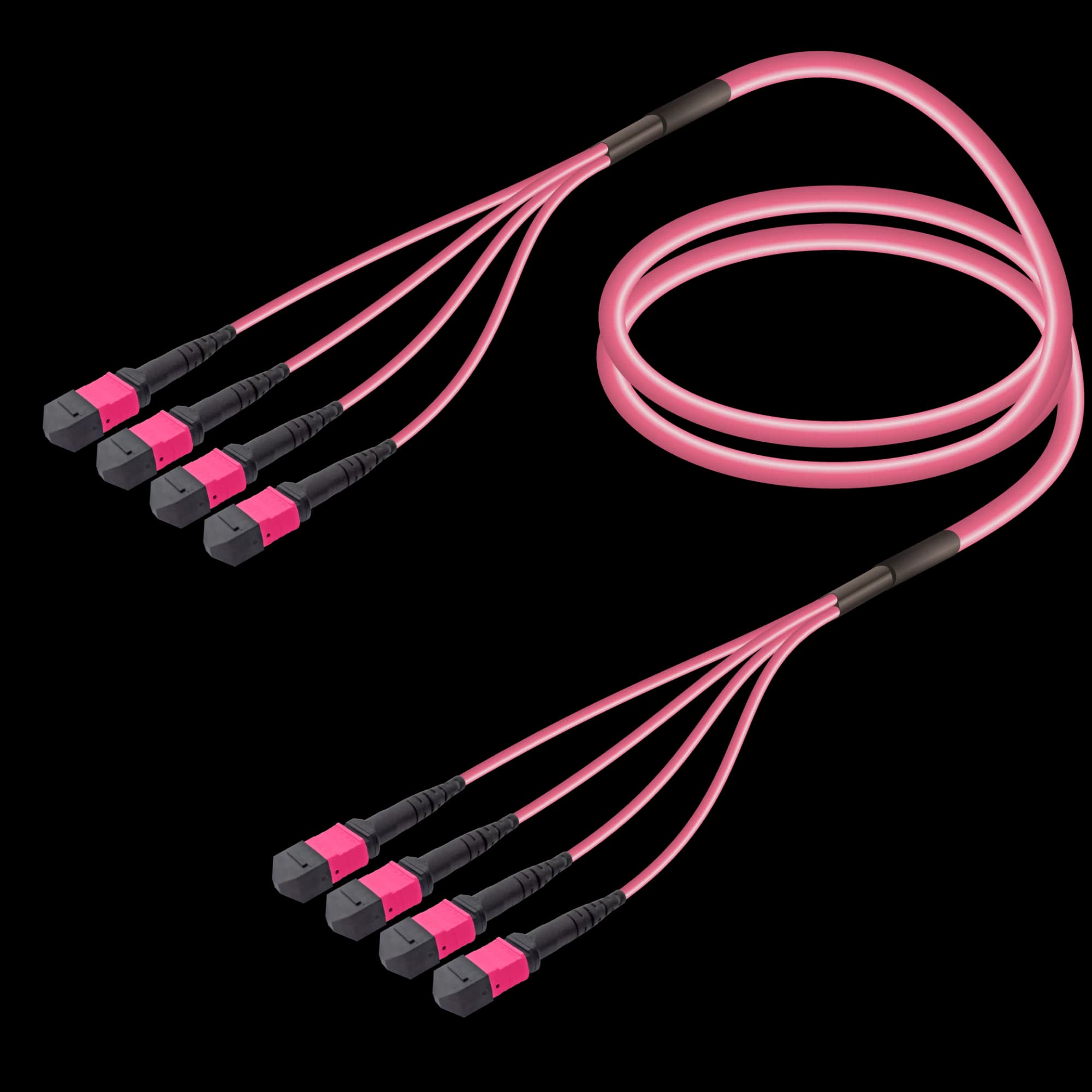 4xMTP to 4xMTP Multi-mode Breakout