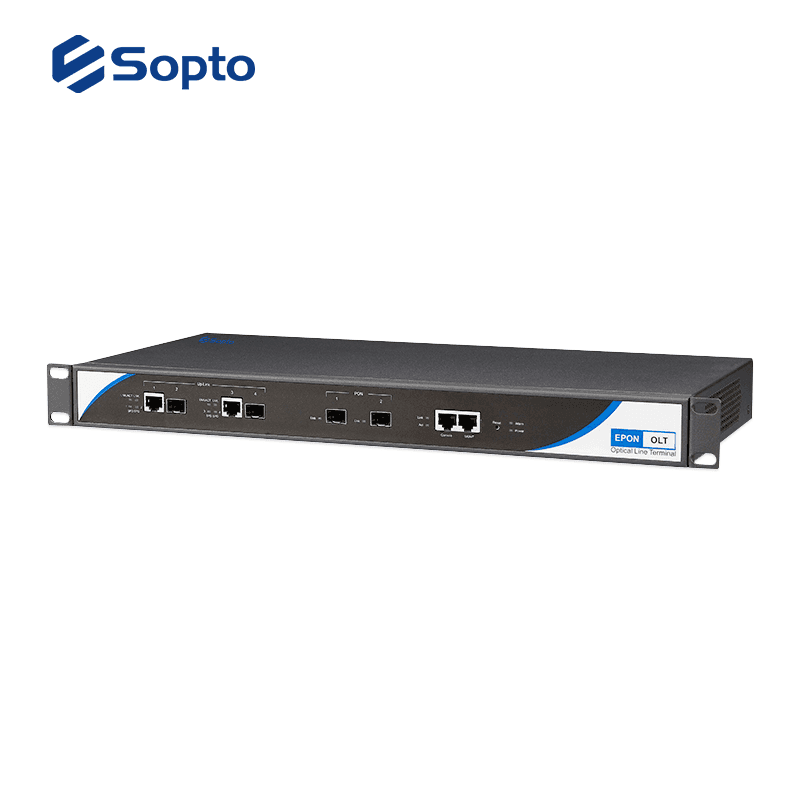 Standalone 2 PON EPON OLT, vista 3