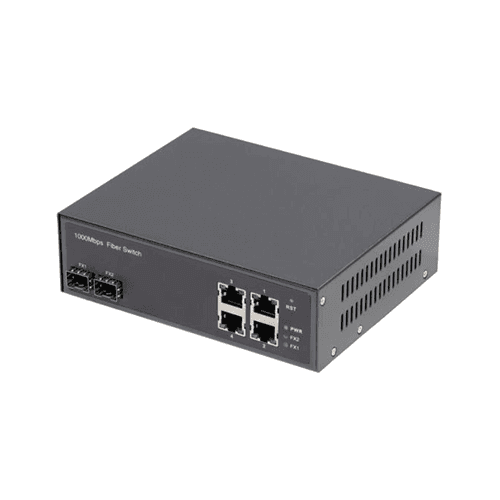 Multi UTP POE Fiber  Media Converter, vista 2