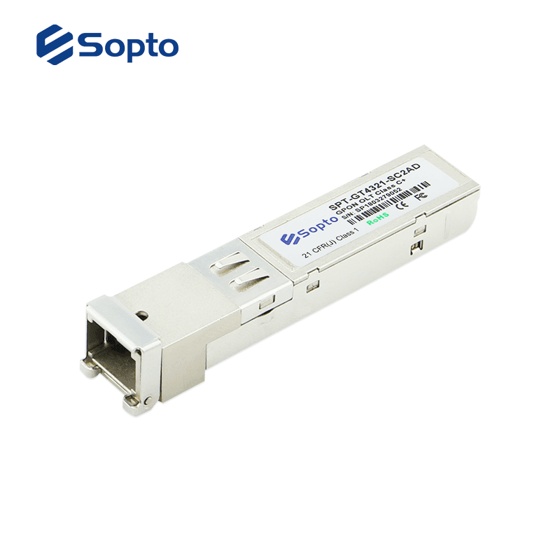 SOPTO | SPT-GT4321-SC2CD – Module SFP Tx1490nm, Rx1310nm, 2.5Gbps/1.25Gbps, Class C++,SC Interface