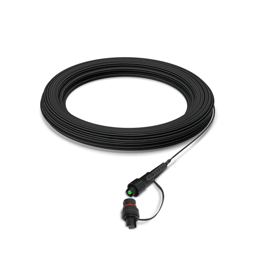 TS-FIBER | CABLE FO DROP 1H CON MENSAJERO EN ACERO FOSFATADO