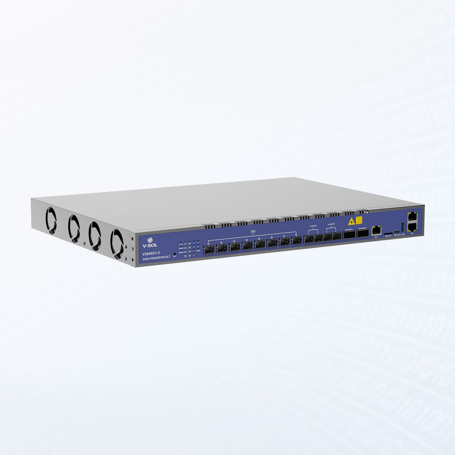 V3600G1-C — 8 Port XG(S) Combo PON OLT, vista 4