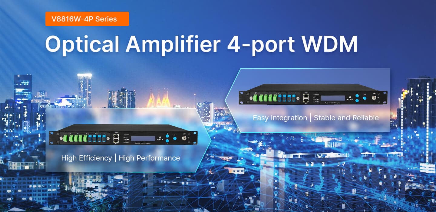 V8816W-4P — 4 Port 1550nm PON EYDFA, vista 2