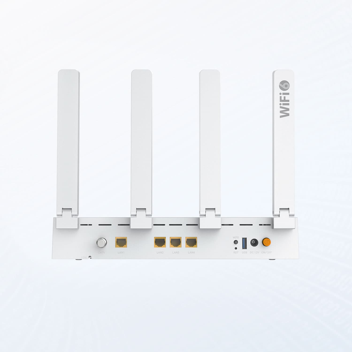 V2804AX30(T)-A — 1XPON+4LAN+1USB3.0+CATV+Wi-Fi 6 HGU ONT, vista 2