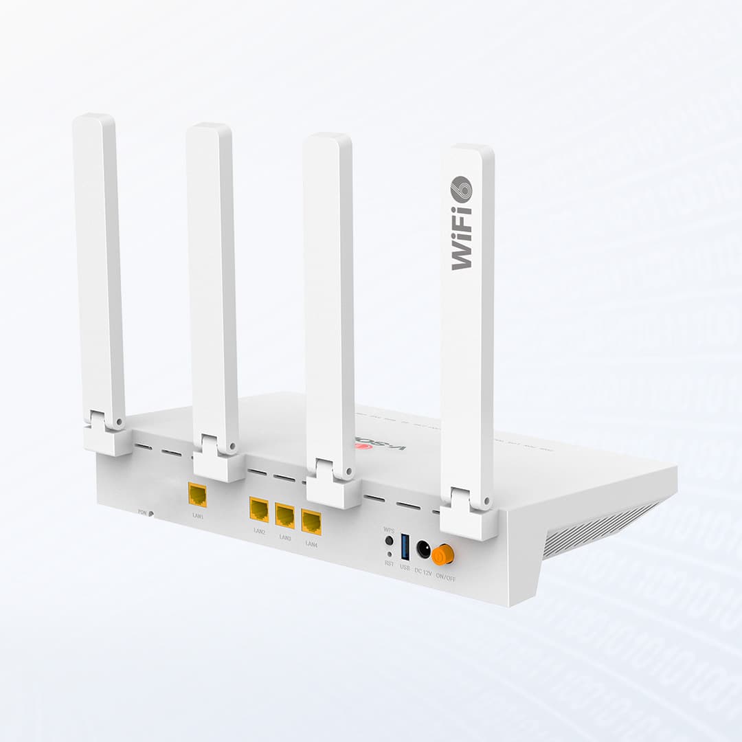 V2804AX15-R — 1XPON+1GE(WAN/LAN)+3GE(LAN)+1USB3.0+Wi-Fi 6 HGU ONT, vista 3