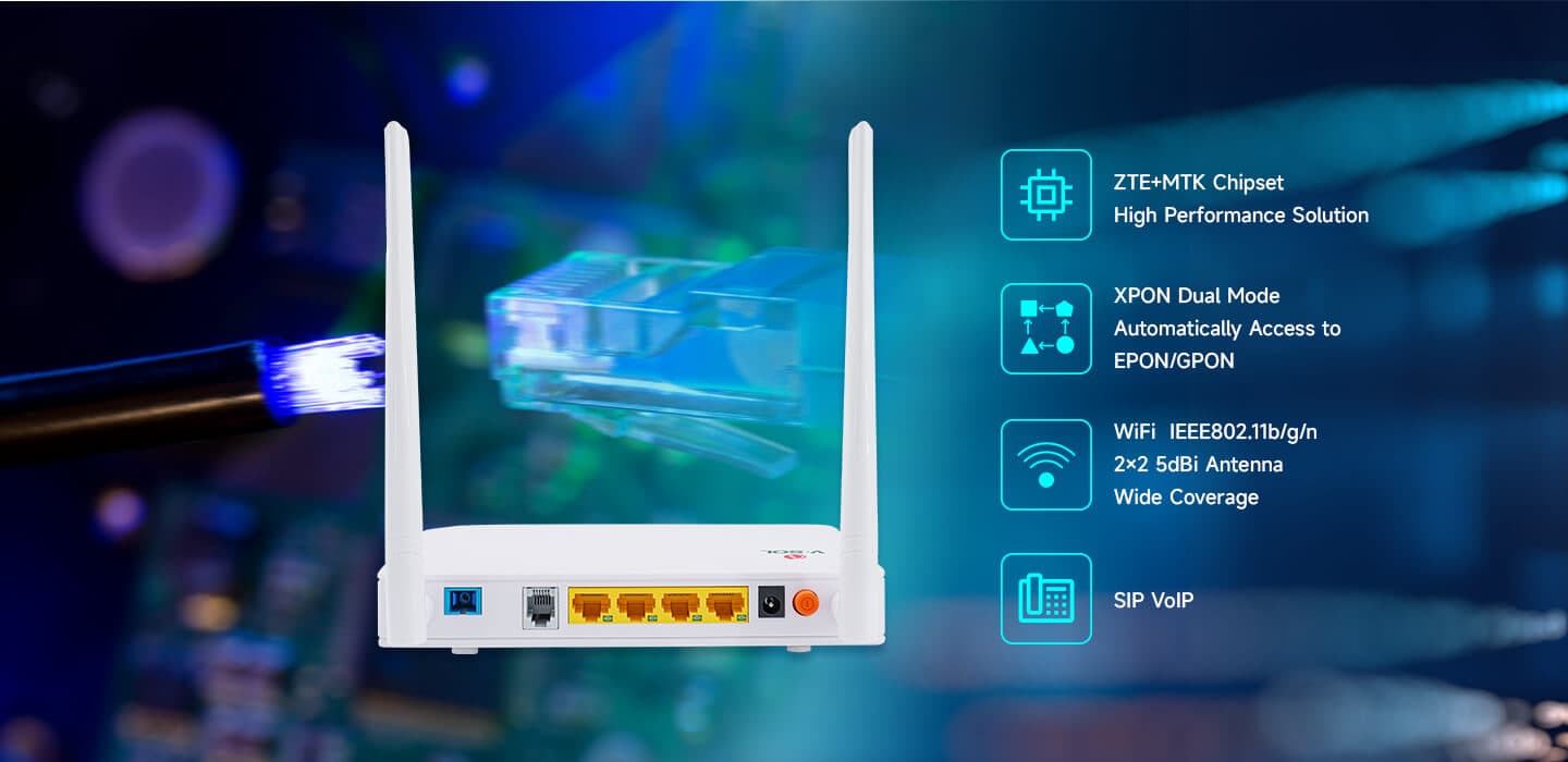 HG325N — 4GE+1POTS+Wi-Fi 4 XPON HGU, vista 2