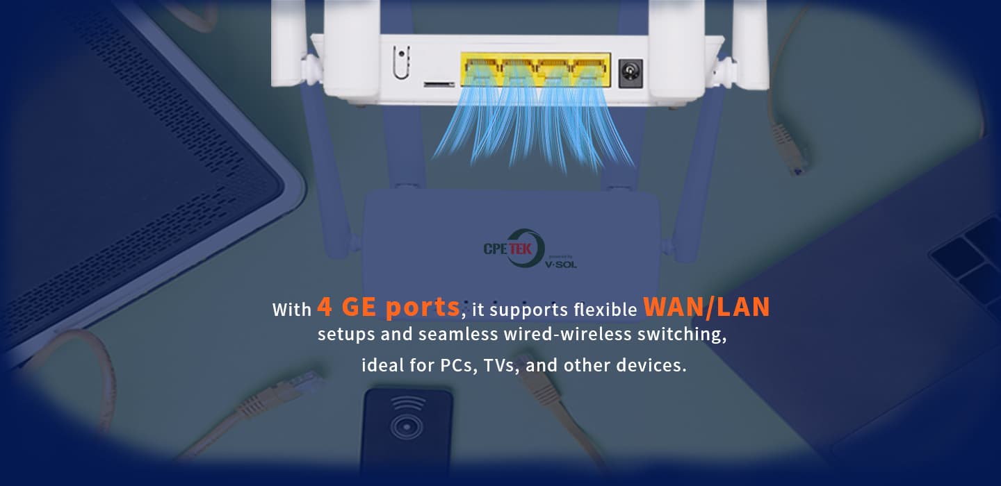 XMC2843 — 4LAN Ports LTE CAT6 CPE, vista 7