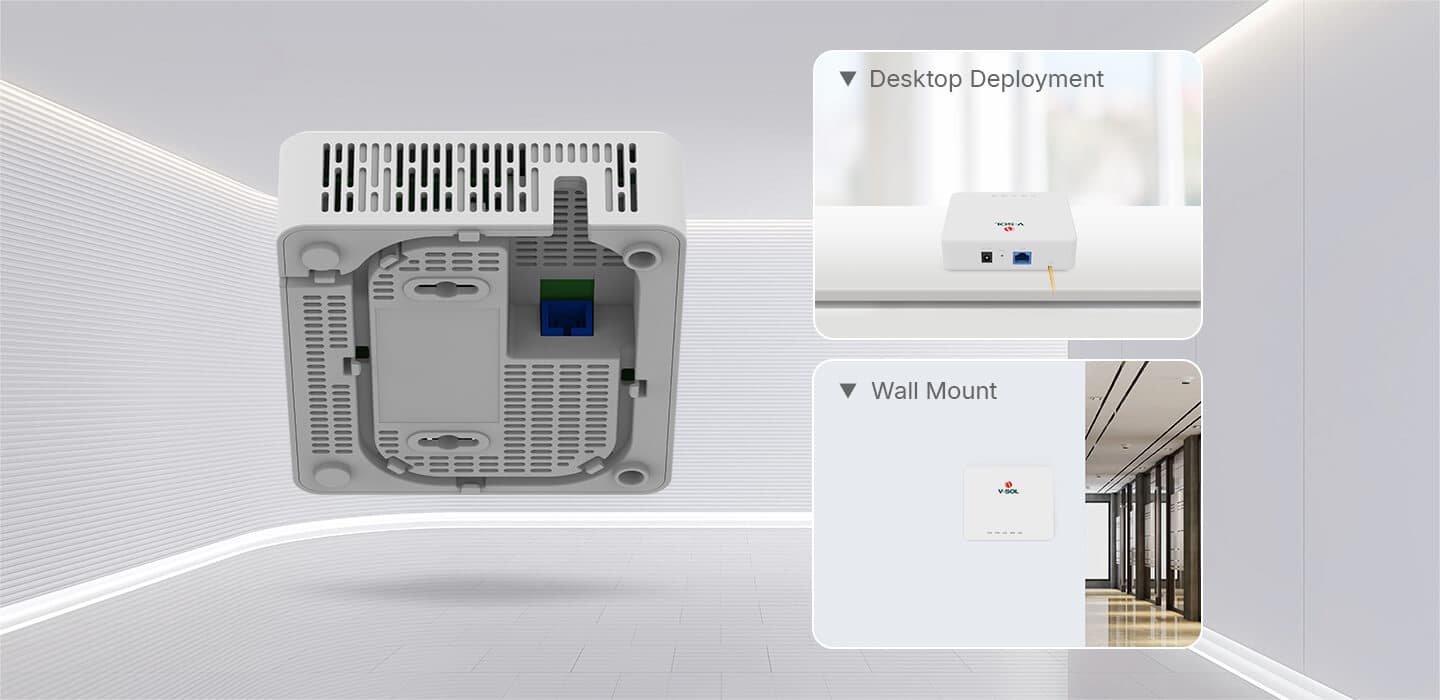 V2901Q-A — 10G PON+2.5GbE ONU, vista 7