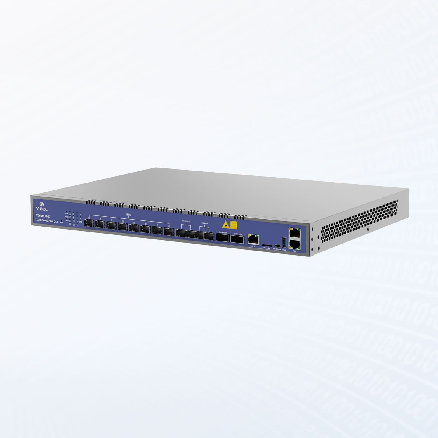 V3600G1-C — 8 Port XG(S) Combo PON OLT, vista 5
