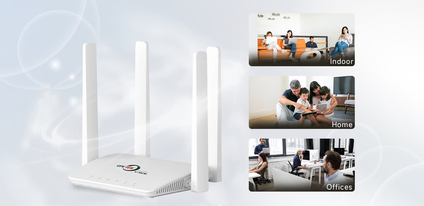 XMC2843 — 4LAN Ports LTE CAT6 CPE, vista 11