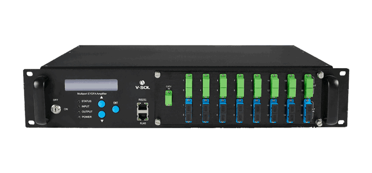 V8816W-16P — 16 Port 1550nm PON EYDFA, vista 10