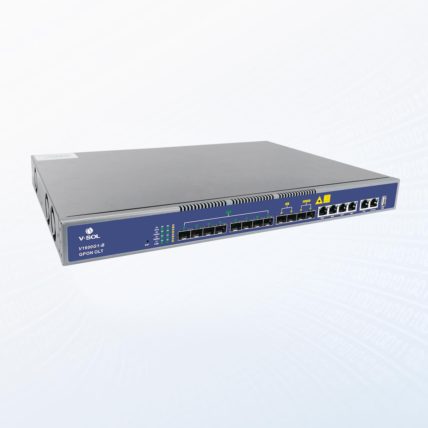 V1600G1-B — 8 Port GPON OLT, vista 2