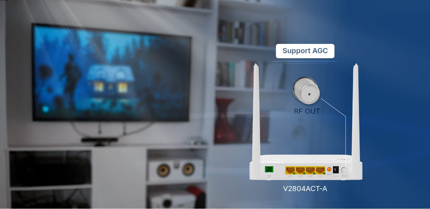 V2804AC(T)-A — 1GE(WAN/LAN1)+3GE(LAN)+USB 3.0+Wi-Fi 5 HGU ONT, vista 10