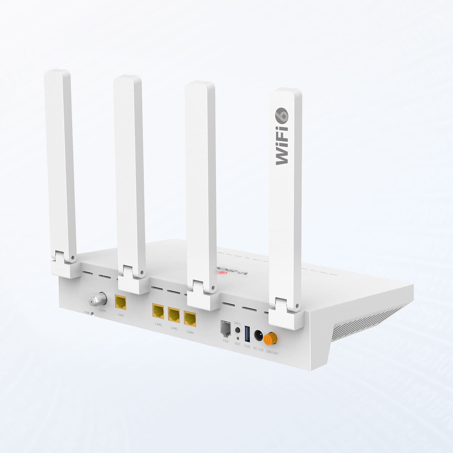 HG325AX15T — 1XPON+1GE(WAN/LAN1)+3GE(LAN)+1POTS+1USB3.0+CATV+Wi-Fi 6 HGU ONT, vista 6