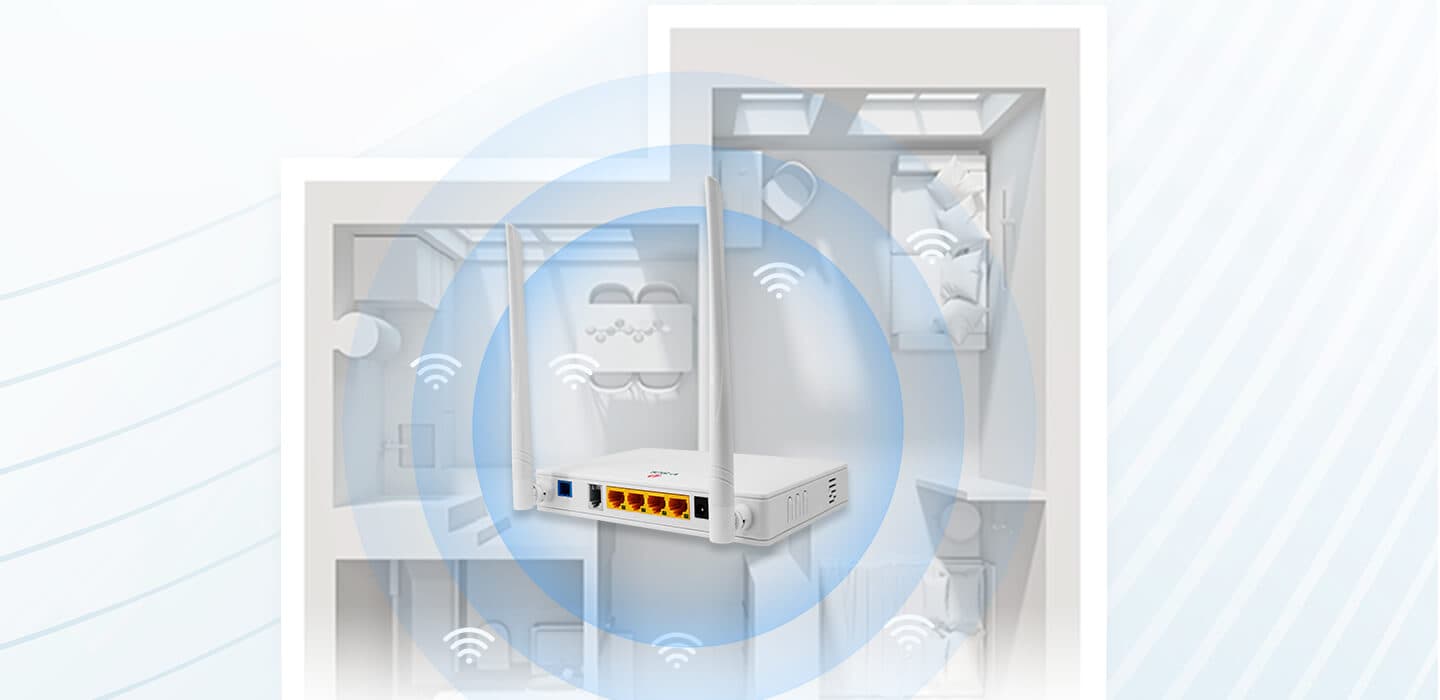 HG325N — 4GE+1POTS+Wi-Fi 4 XPON HGU, vista 5
