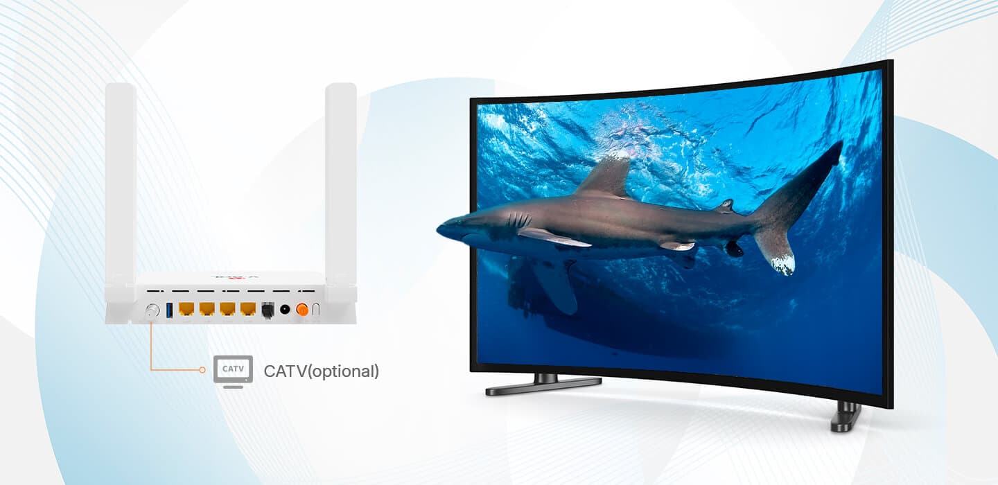 HG3232AX30(T)-H — 1XPON+1GE(WAN/LAN1)+3GE(LAN)+1POTS+1USB3.0+Wi-Fi 6 HGU ONT, vista 9