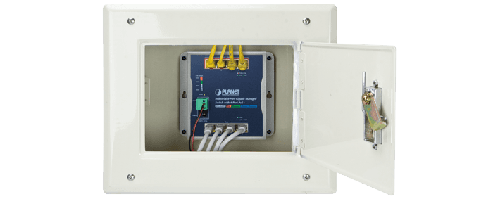 WGS-804HPT — Industrial 8-Port 10/100/1000T Wall-mount Managed Switch with 4-Port PoE+, vista 8