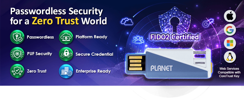 CoreTrust Key — PUF-Powered FIDO2 Security Key for Zero Trust Access, vista 6