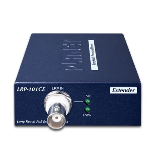 LRP-101C-KIT — 1-Port Long Reach PoE over coax Extender Kit (LRP-101CH + LRP-101CE), vista 3