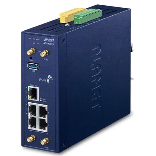 IAP-2400AX — Industrial 5GHz 802.11ax 2400Mbps Wireless Access Point with 5 10/100/1000T LAN Ports, vista 2