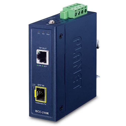 IECC-210R — Industrial EtherCAT Media Converter