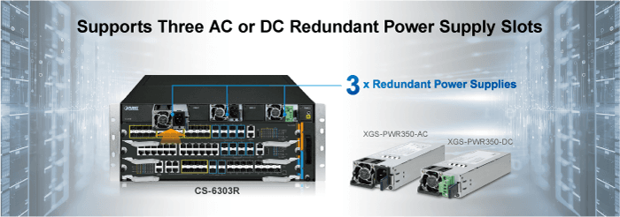 CS6-16PON4C4S4X — 16-Port xPON + 4-Port Gigabit TP/SFP + 4-Port 1000BASE-X SFP + 4-Port 10GBASE-X SFP+ Management Module for CS-6303R and CS-6306R, vista 8